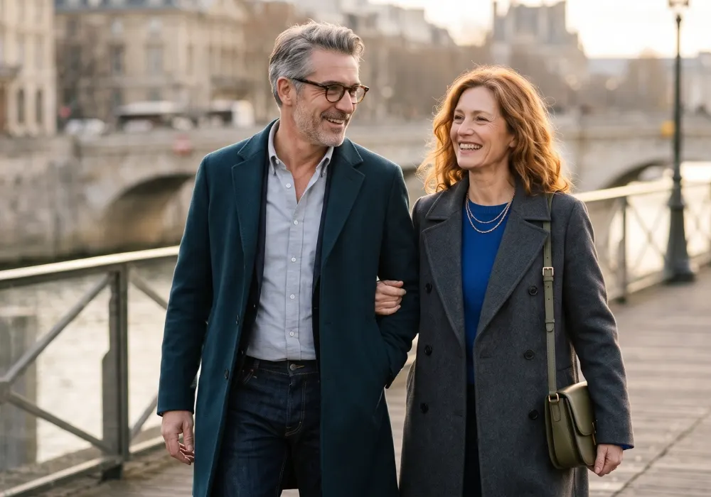 Exemple d'un homme et d'une femme ayant suivi un relooking complet chez Relooking Parisien.